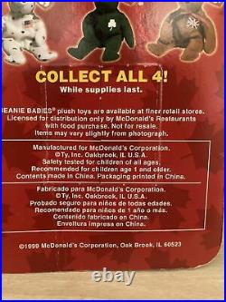 Ty Teenie Beanie Baby Maple the Bear 1999 Mcdonalds Rare with All Errors 1993