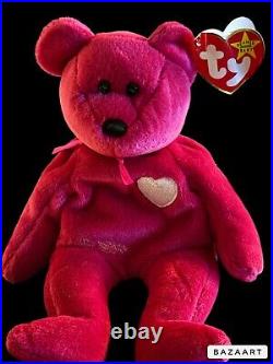 Ty Valentina the Red Bear Beanie Baby ERRORS RARE