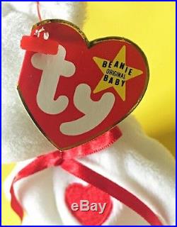 Ty Valentino Beanie Baby Rare with Brown Nose Swing Tag Tush Tag Error. 2-14-94