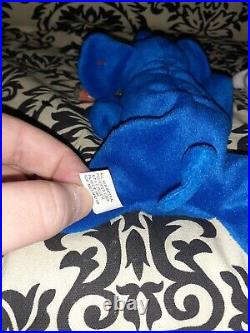 Ty beanie babies extremely rare Chilly, Royal Blue Peanut and Humphrey