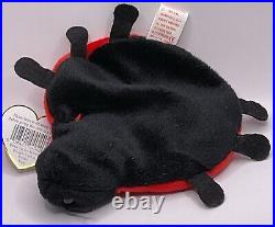 Ty beanie babies extremely rare retired 1993 Lucky The Ladybug PVC Tag Errors