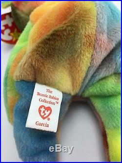 Ty beanie baby Very Rare PEACE & GARCIA BEAR orig. Collectible with Tag Errors