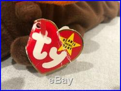 ULTRA RARE1993 Ty Beanie Baby Chocolate ERROR ON TAG & Misspelled'Moose' Poem