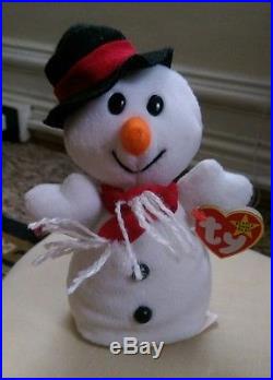 ULTRA RARE TY Beanie Baby Snowball Snowman style 4201 many Errors 1996 unique
