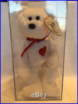 ULTRA RARE Valentino TY Beanie Baby Misspelled Tag and PVC Pellets