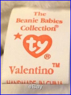 Ultra Rare Valentino Beanie Baby with Errors MINT