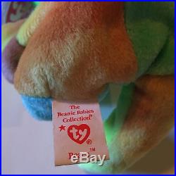 VERY RARE RETIRED Ty Beanie Baby PEACE BEAR Original Collectibles