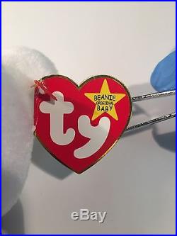VERY Rare Vintage Valentino Ty Beanie Baby with Mispelled Tag and PVC Pellets