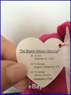 Valentino Defect Valentina Rare Beanie Babies Tag Errors Collector Card Mint