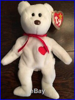 Valentino beanie baby rare Errors tags Ty tag 1993 Brown Nose PVC