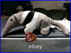 Very Rare Ants Ty Beanie Baby 1997 Retired Very Cool Design Striped Anteater