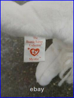 Very Rare? Retired Ty Beanie Baby Mystic The Unicorn With Date Errors
