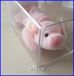 Very Rare Squealer the Pig Beanie babyKOREANWith Double ERRORs