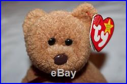 Very Rare TY Beanie Baby Curly the Bear with MANY ERRORS