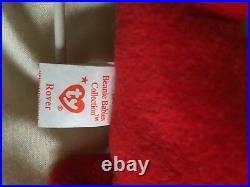 Very Rare TY Rover Beanie Baby, Retired, Original Rare with Many Tags Errors