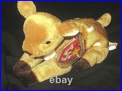 Vintage RARE Ty Beanie Baby Whisper Original P. E. Pellets 1997/1998 TAG ERRORS