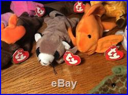 Vintage Ty 3rd Gen Hang Tag Beanie Babies Lot of 10 Rare