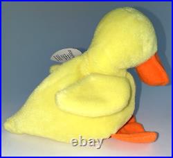 Vtg Rare Quackers Beanie Baby Multiple Errors See Description