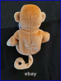 \uD83D\uDE4A\uD83D\uDE4ARare Retired Ty Beanie Baby Bongo The Monkey 1995 RETIRED With Errors \uD83D\uDC35\uD83D\uDC35